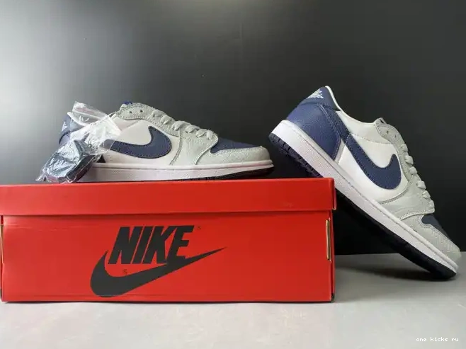 Rep Onekick Grey CW8576-200 Navy Blue Air Jordan 1 0415